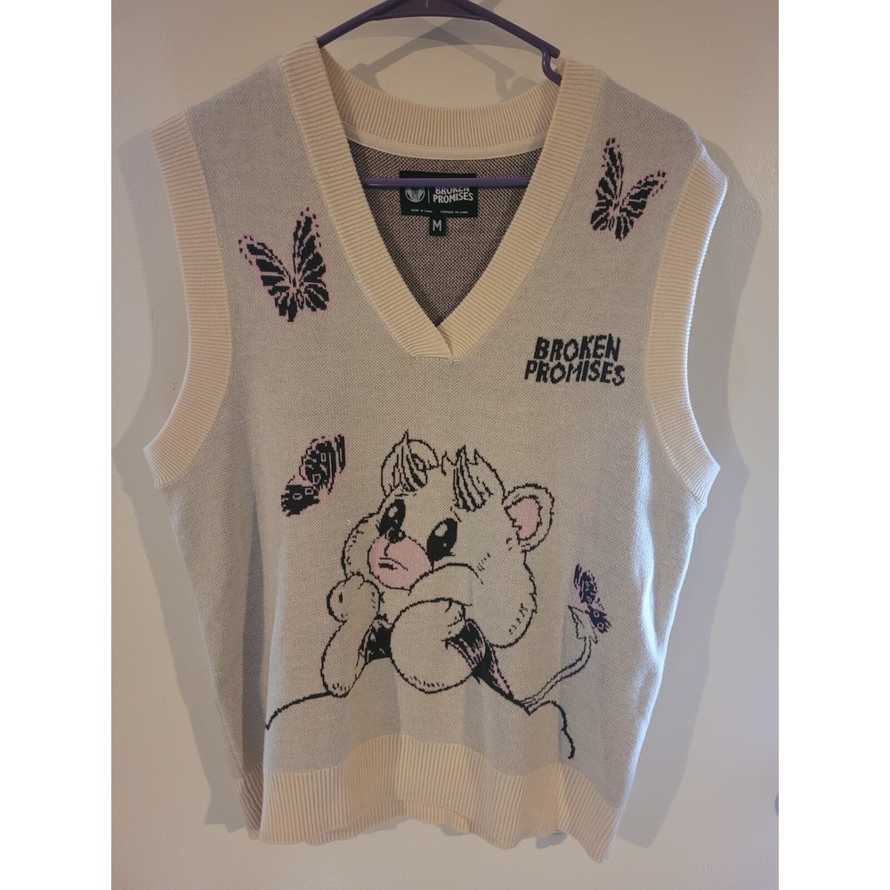 Teddy Bear Broken Promises Sweater Vest - 50%‎ Off Original Price Women's Medium